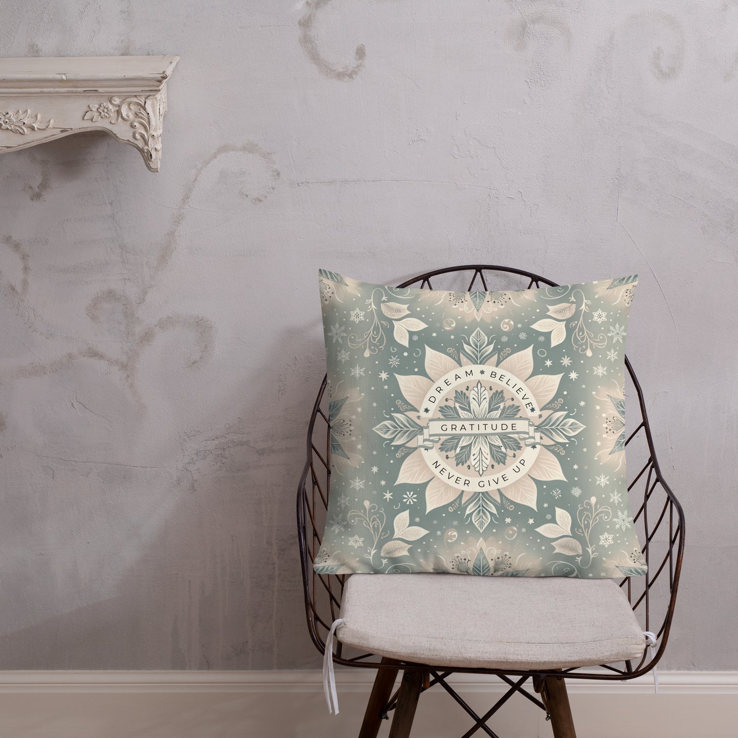 Winter Wonderland Inspirational Premium Pillow - 18x18 & 22x22 Sizes