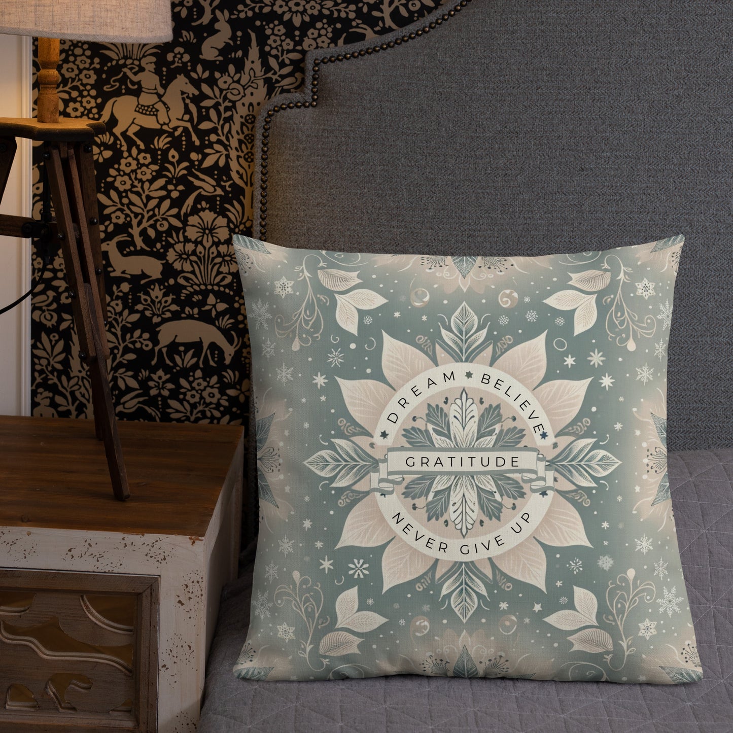 Winter Wonderland Inspirational Premium Pillow - 18x18 & 22x22 Sizes