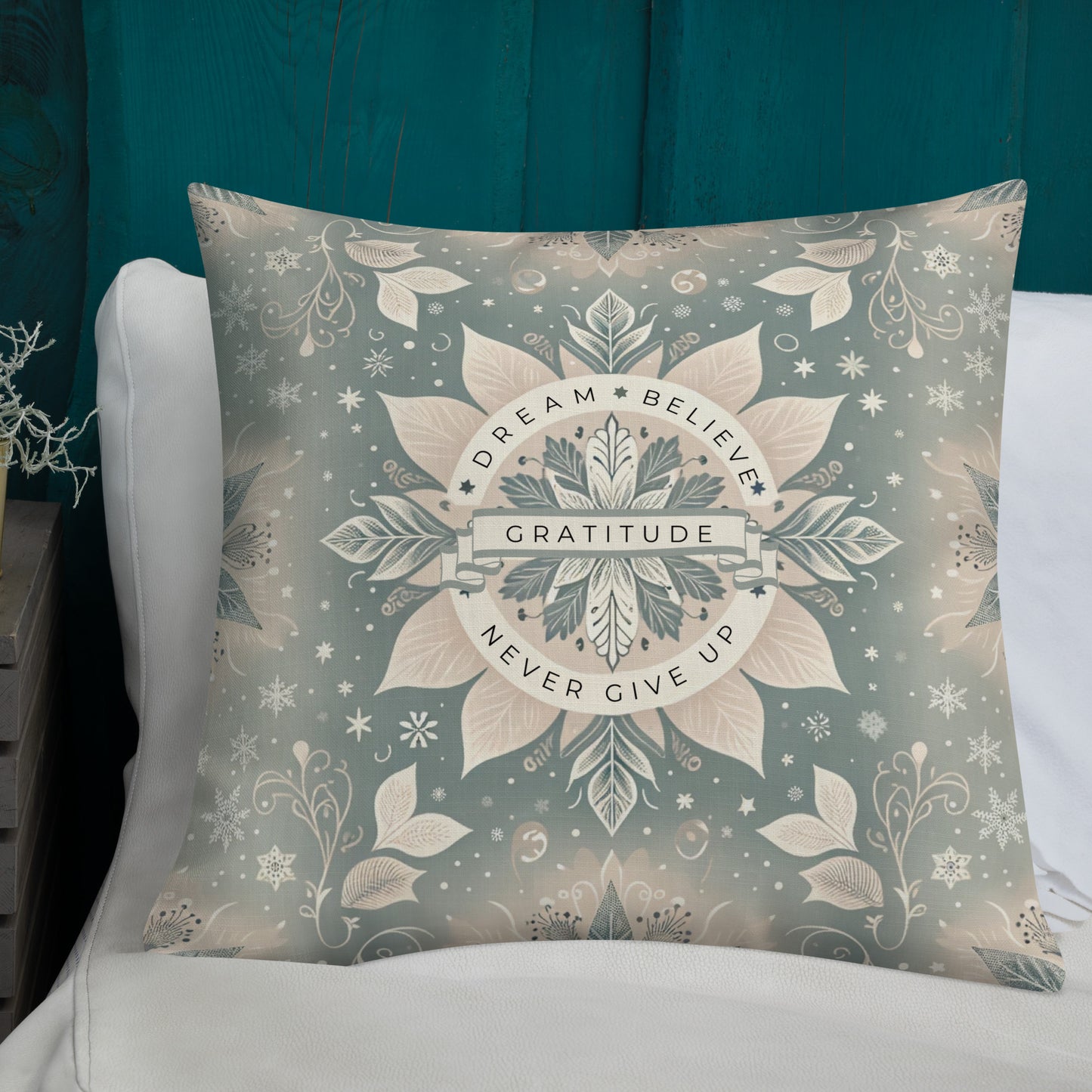 Winter Wonderland Inspirational Premium Pillow - 18x18 & 22x22 Sizes