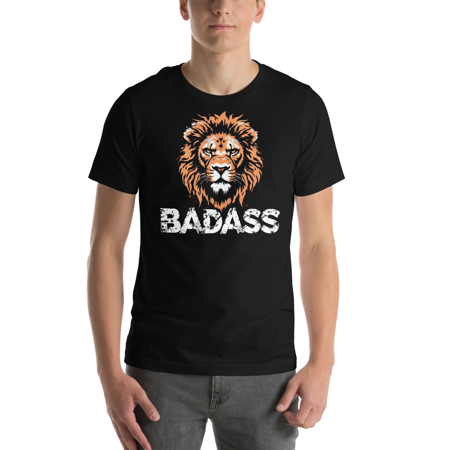 Badass Lion T-Shirt – Bold Graphic Tee for Men & Women